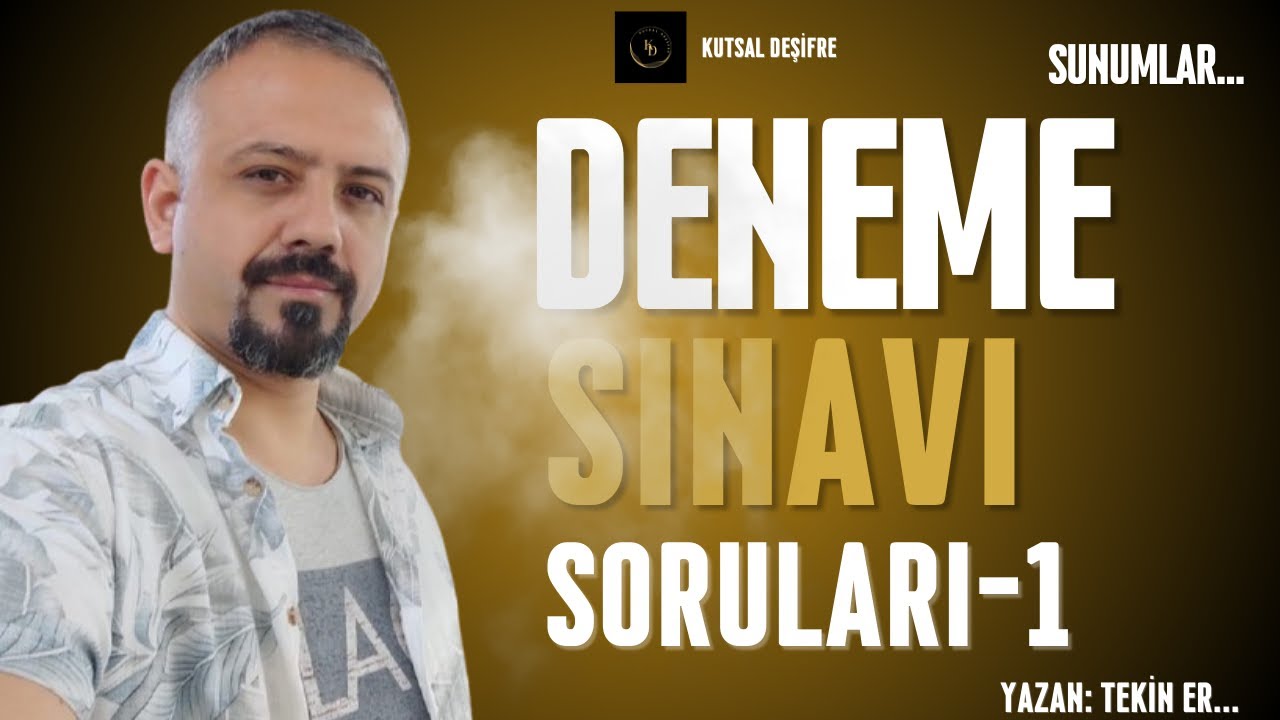 Sunumlar - Din Deneme Sınavı Soruları ve Şıkları