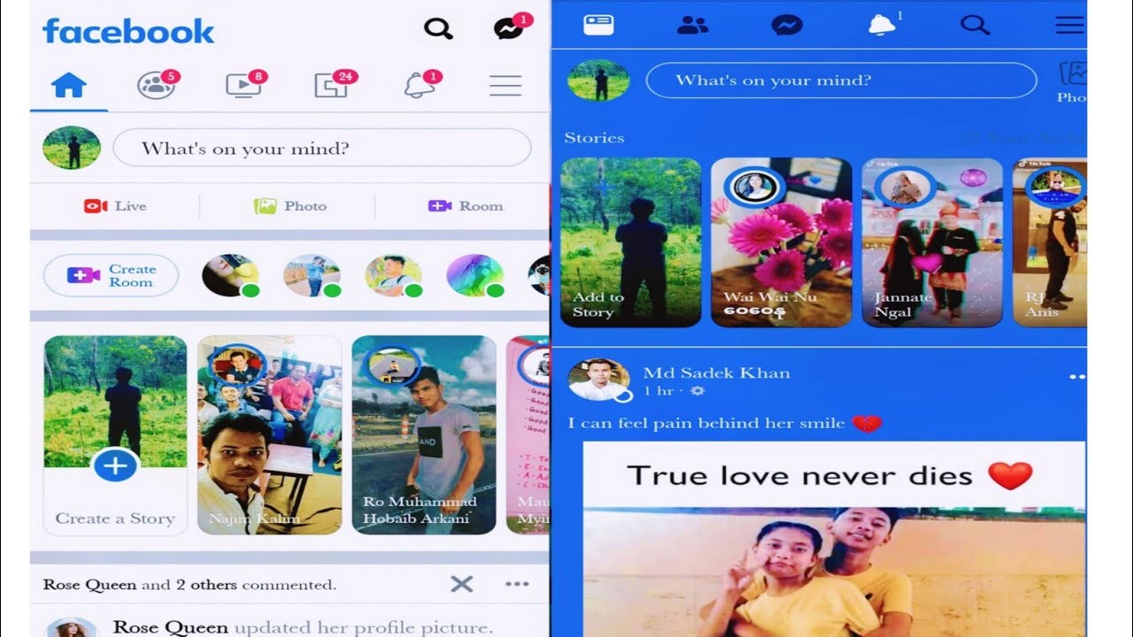 how to change facebook background color||Change your Facebook background || white to dark||