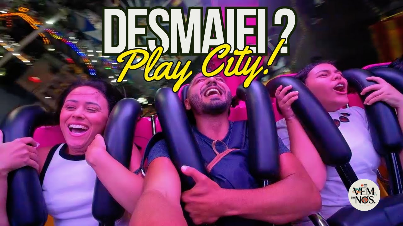 Quase DESMAIEI no brinquedo do Play City no Nova América.