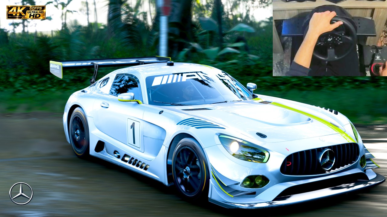 Mercedes-AMG GT3 Wheel Gameplay | Forza Horizon |T300RS GT