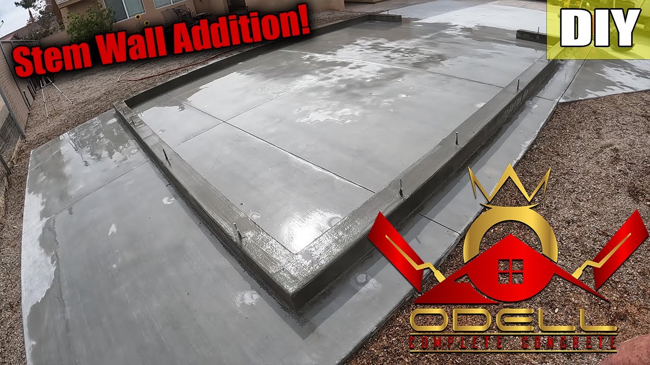 How to Retrofit an Existing Concrete Slab for a Shed.