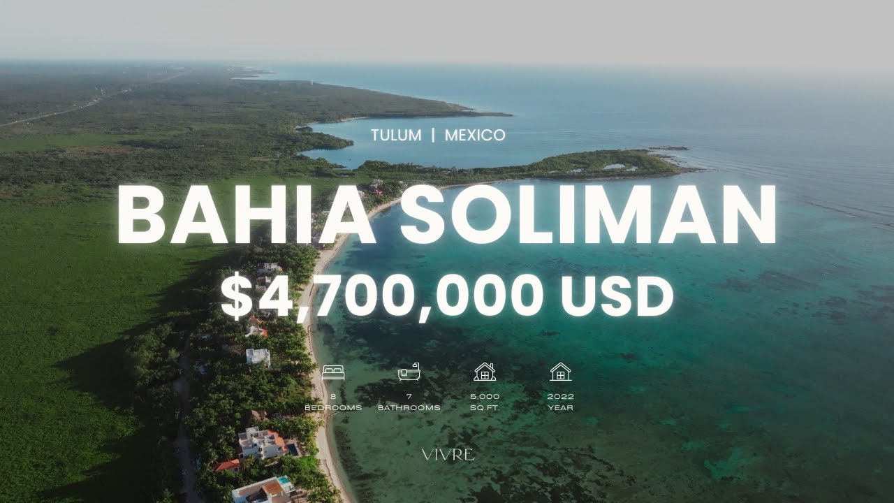 Luxury Beachfront Villa in Soliman Bay, Tulum Mexico | Dream Home For Sale