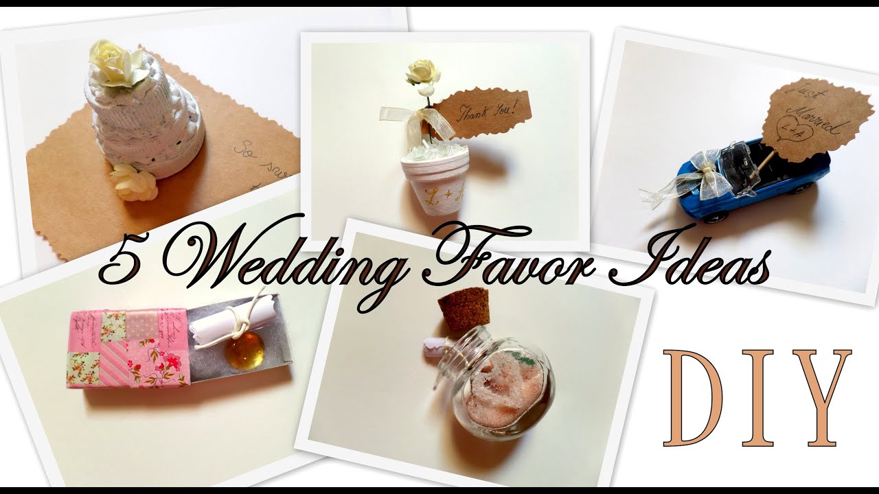 5 Creative Wedding Favor Ideas (Part 1)  DIY -Easy and Affordable | by Fluffy Hedgehog