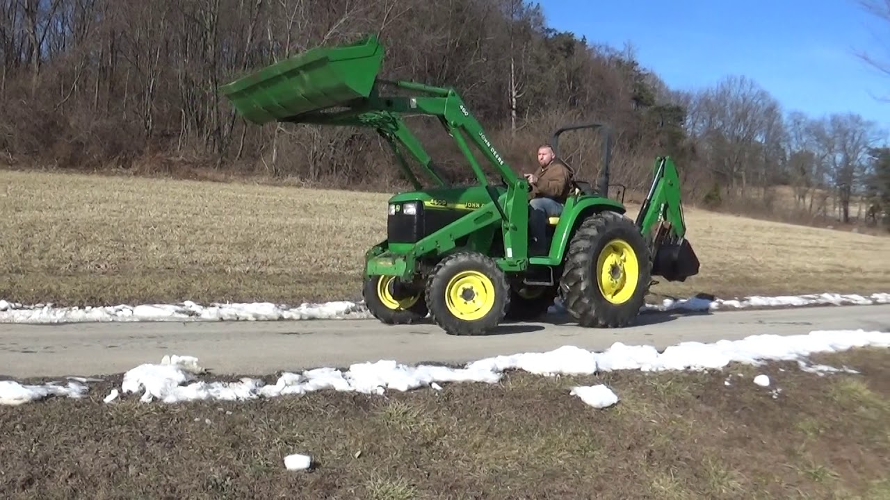 2002 John Deere 4600 4x4 tractor with loader and backhoe.....43 HP!