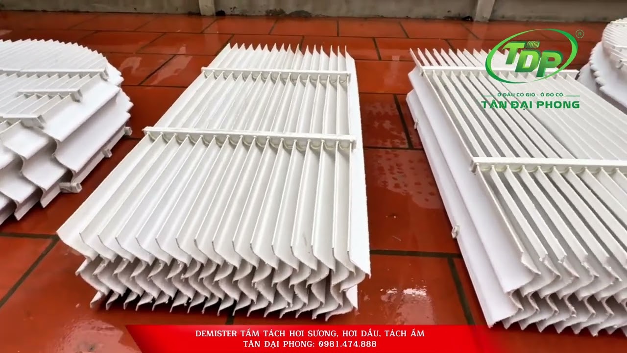 Tấm Tách Ẩm Demister Cho Tháp Hấp Thụ Scrubber