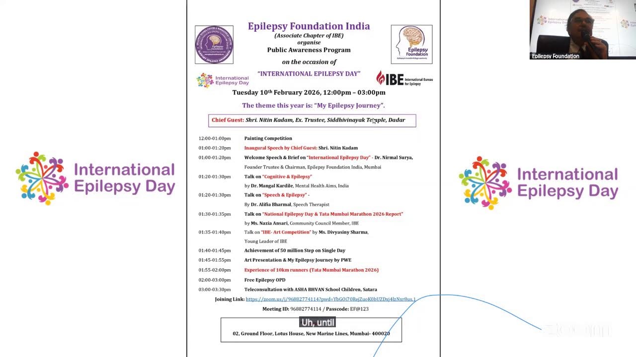 Epilepsy Foundation India - International Epilepsy Day - 10th February 2026