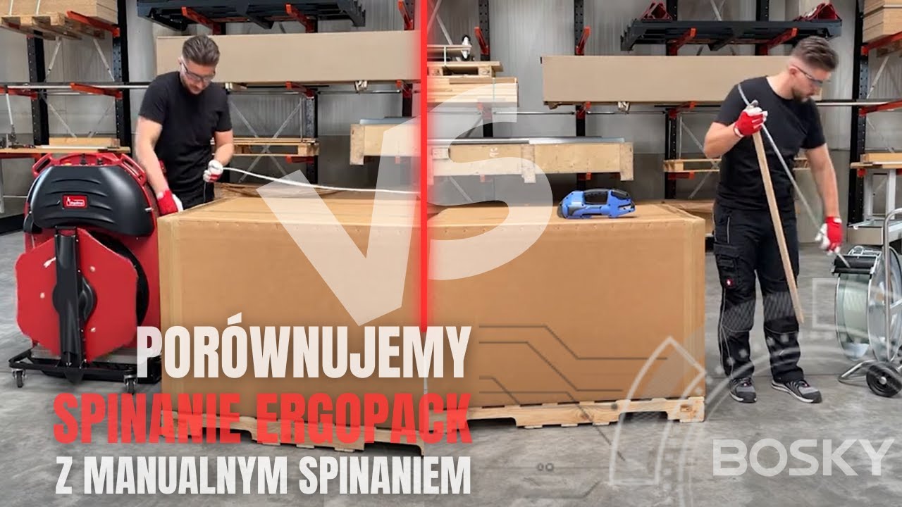 Manualne spinanie palet vs ErgoPack