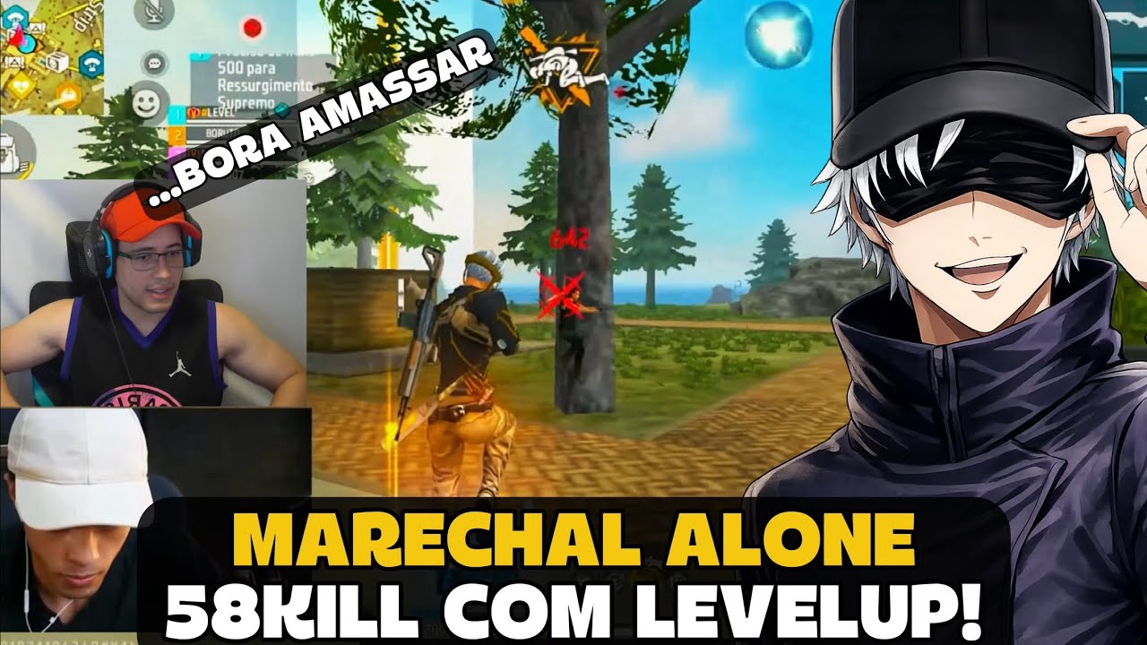 MARECHAL FOI PRO RUSHADÃO COM O LEVELUP E FIZERAM 58 KILL NA RANK! FREE FIRE - MARECHAL HIGHLIGHTS