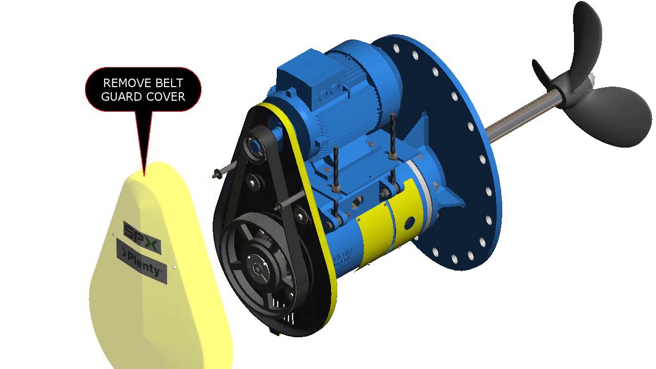 Plenty Belt Drive Side Entry Mixer Seal Change Sequence