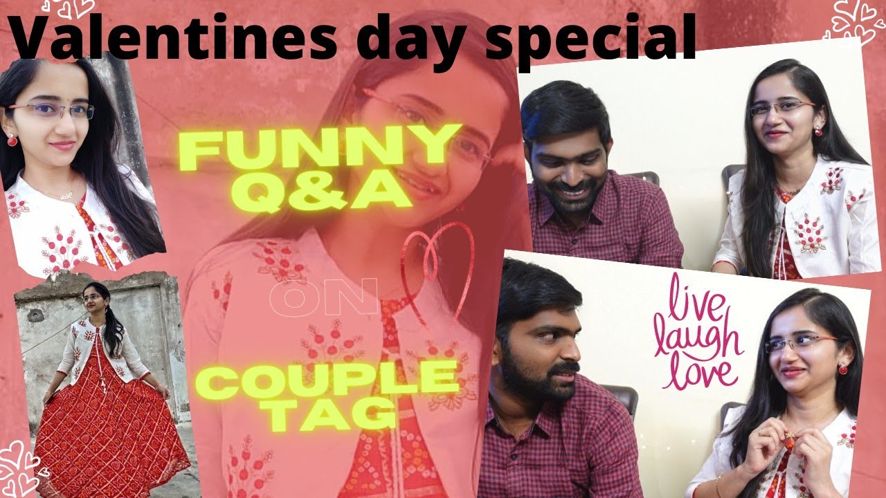 Funny Q&A | our marriage story |Valentines day special couple tag questions(తెలుగు)#Voiceofvasapitta