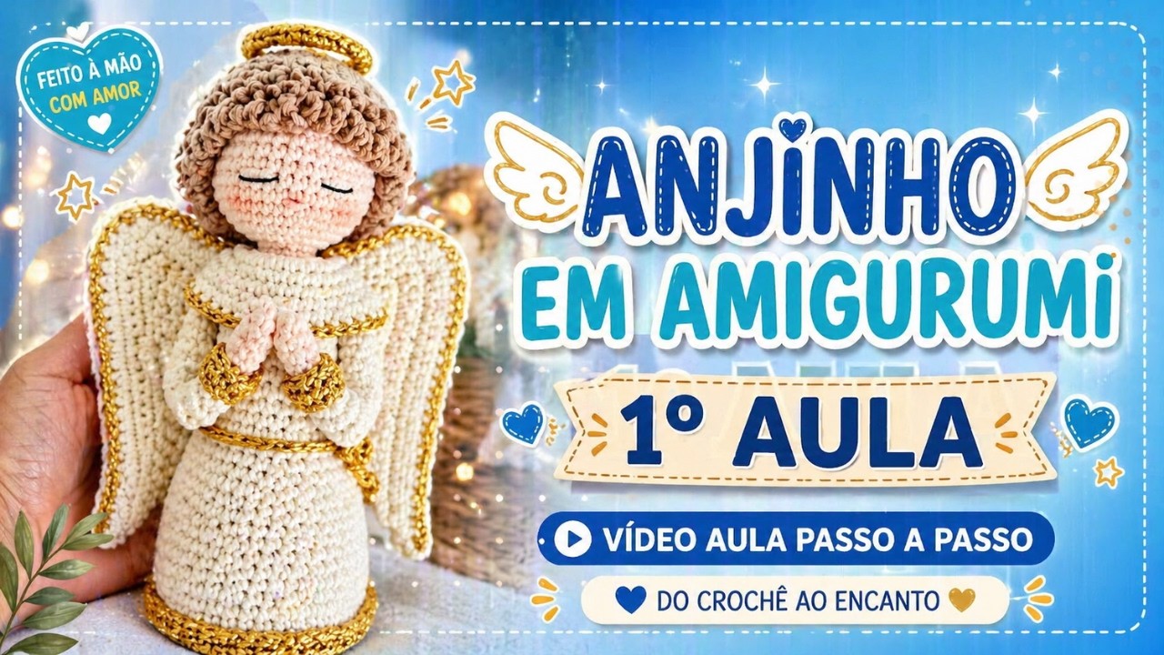 ANJINHO AMIGURUMI: Perfeito para Presentes ou Decoração! 🎁✨