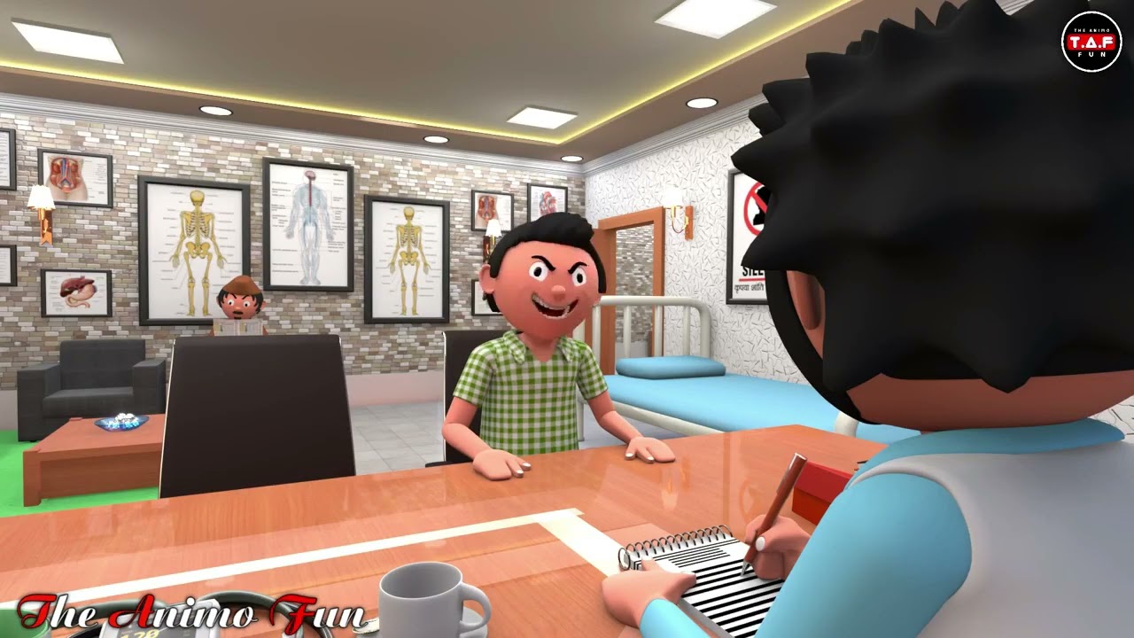 DOCTOR AUR CORONA PAITENT - THE ANIMO FUN- it's joke off #funny #comedy