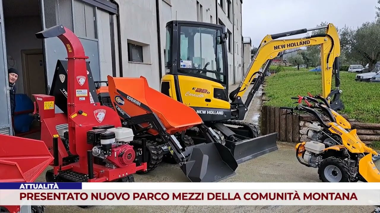 ATTUALITÀ. PRESENTATO NUOVO PARCO MEZZI DELLA COMUNITÀ MONTANA