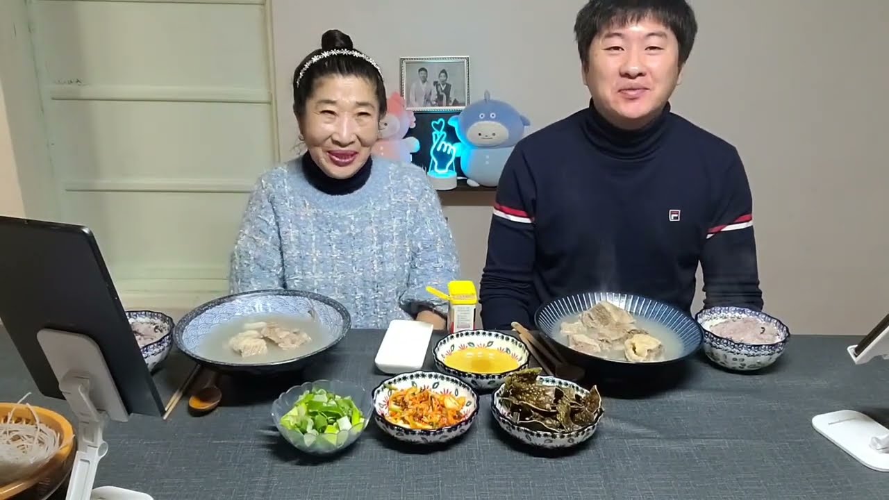 먹방MUKBANG 직접만든 뜨끈한 소갈비탕/갈비탕송 Galbitang (Beef rib soup) EATING SHOW