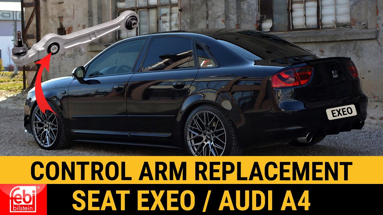 How to change lower front control arm & drop links on Seat Exeo Audi A4 S4 Wish bone sway bar links
