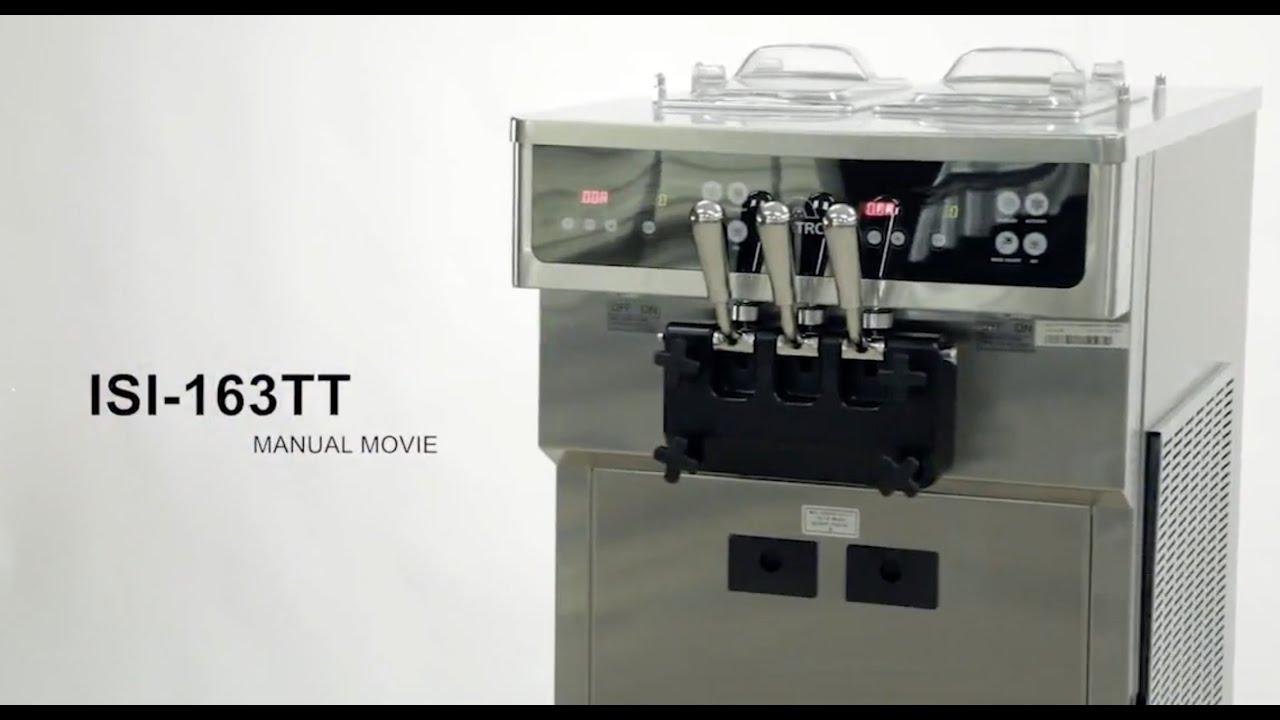 Sever Video For ICETRO CounterTop, 2Flavour & Twist Ice Cream Machine, ISI 163TT