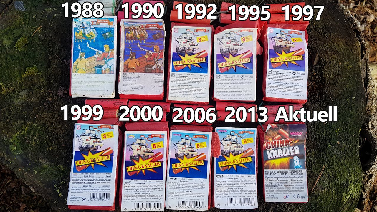 Weco Pyrocracker 𝗘𝘃𝗼𝗹𝘂𝘁𝗶𝗼𝗻 von 1988 bis 2020 RARIT&Auml;T [𝟰𝗞] | JJFireworks
