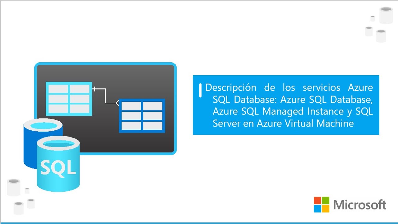 Descripción de los servicios Azure SQL Database Azure SQL Database, Azure SQL Managed Instance