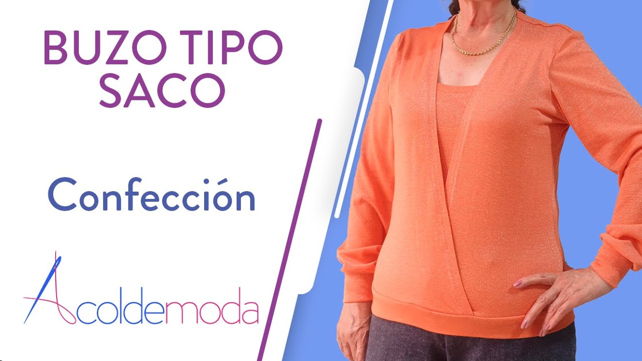 Clase 11: Buzo tipo Saco | Confección| Curso Patronaje