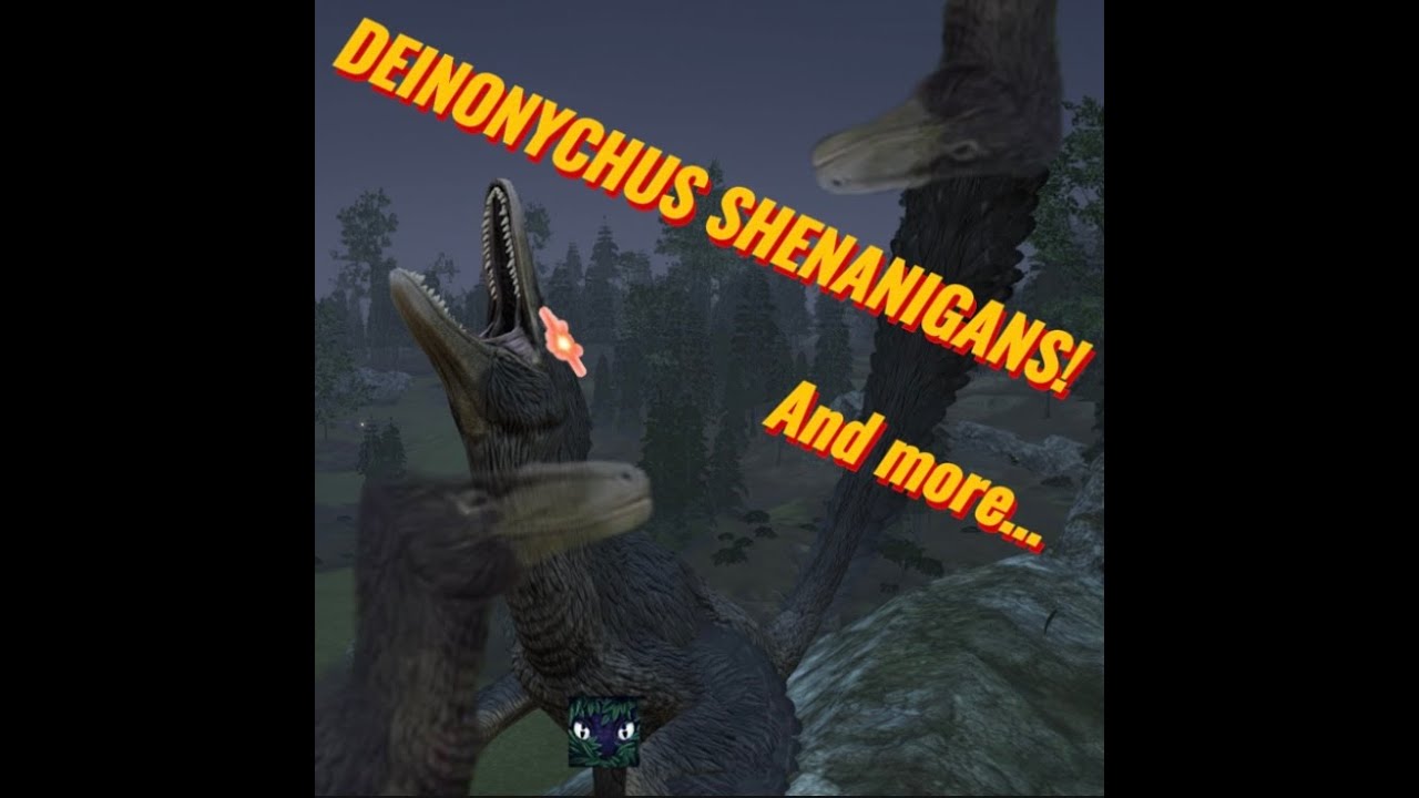 Deinonychus Shenanigans! (Officials Path of titans) *HUGE PACK OF RAPTORS*