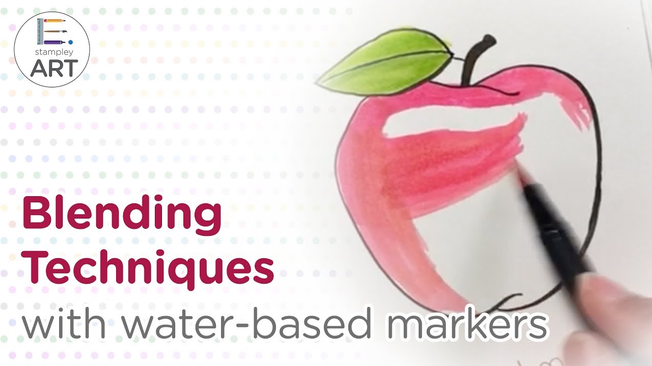 Blending techniques with water-based markers • Using Tombow markers