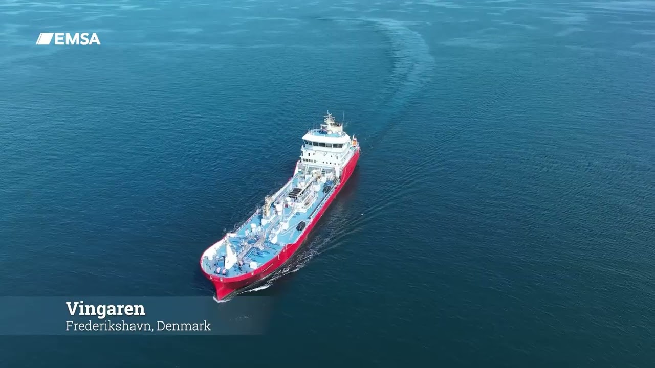 EMSA's chartered oil spill response vessel Vingaren