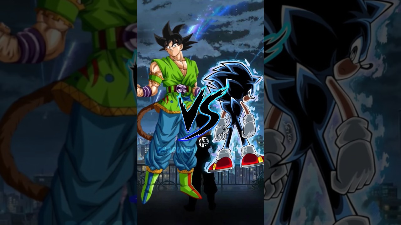 AF Goku vs Sonic Full Power Comparison Video #goku #dragonball #sonic #anime