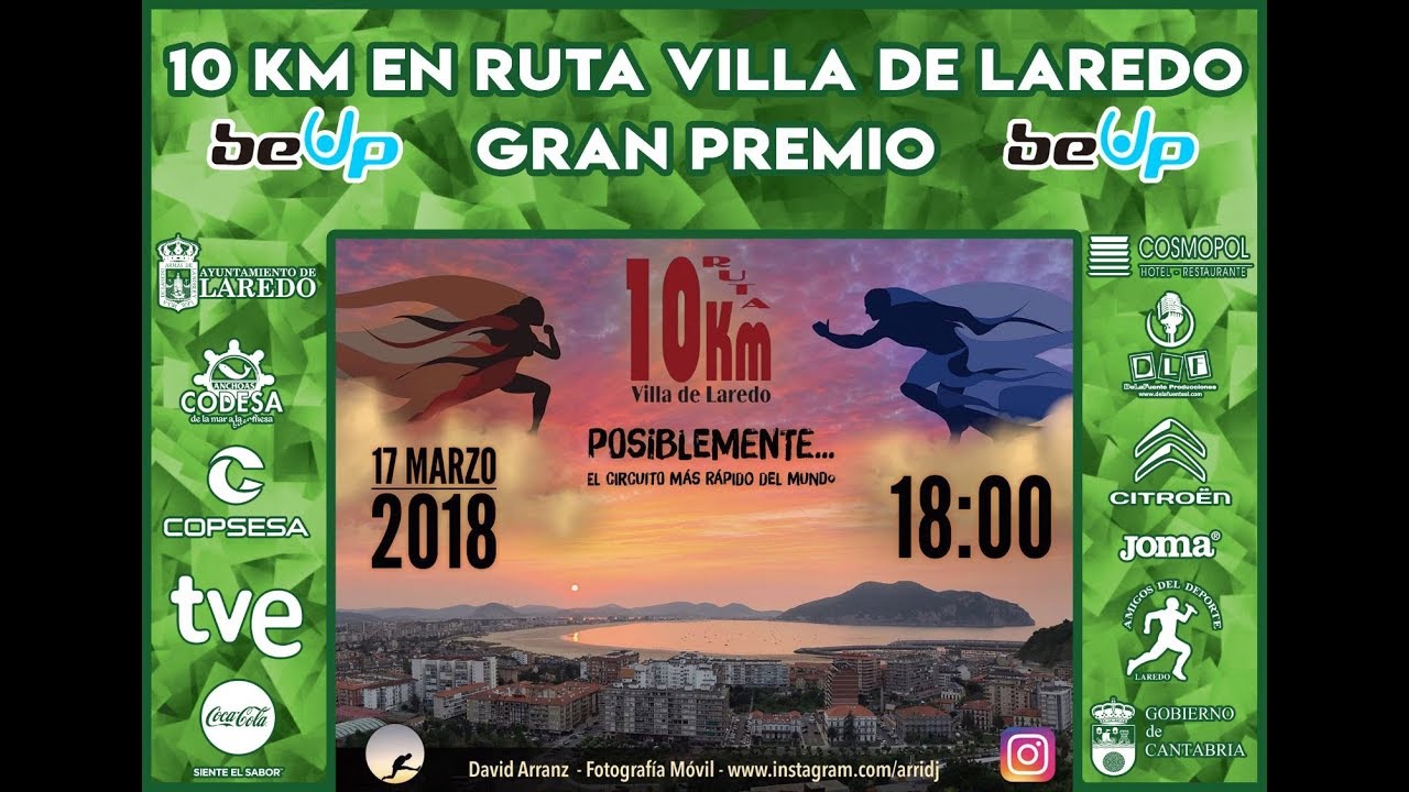 10 KM EN RUTA VILLA DE LAREDO 2018 EN DIRECTO