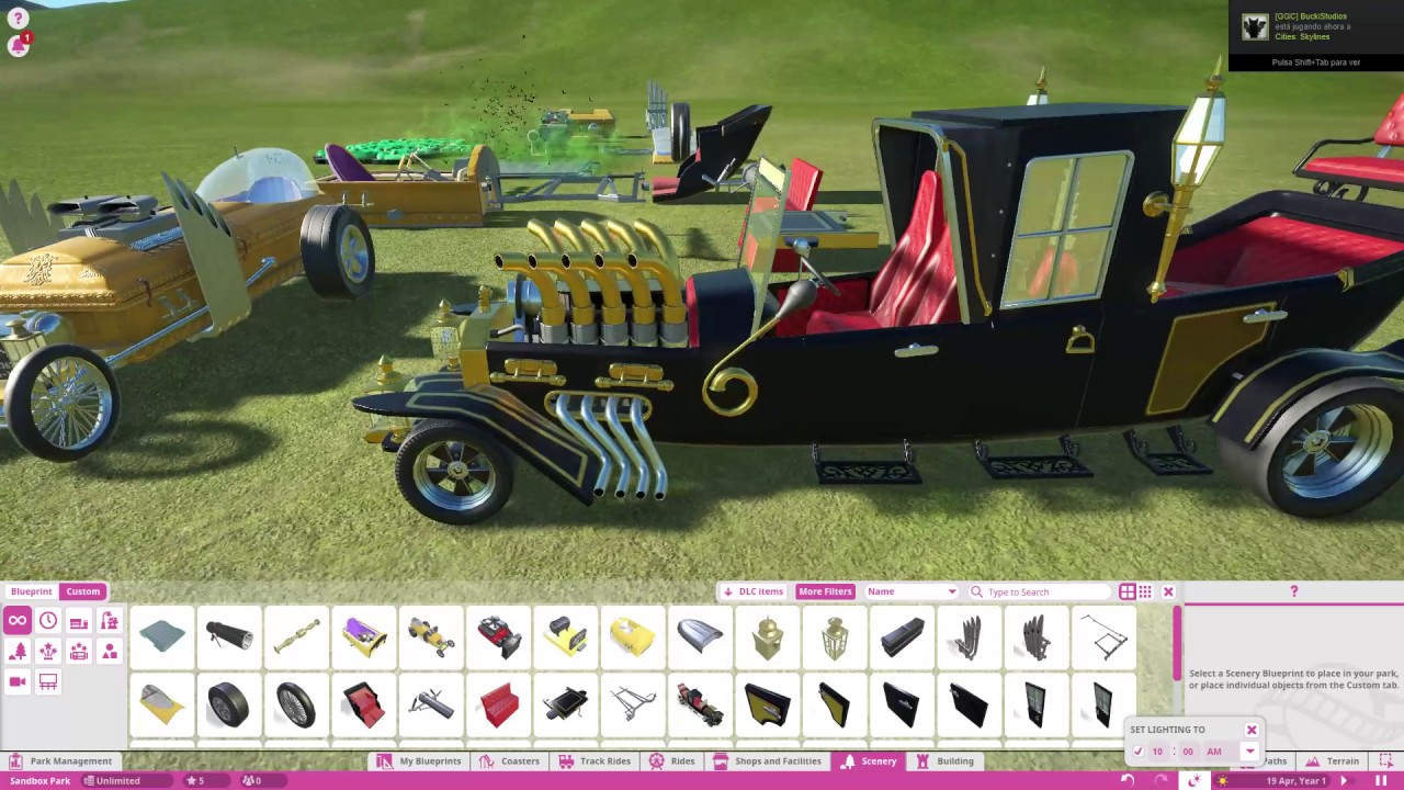 Planet Coaster - The Munsters DLC Pack All Scenery Pieces!!