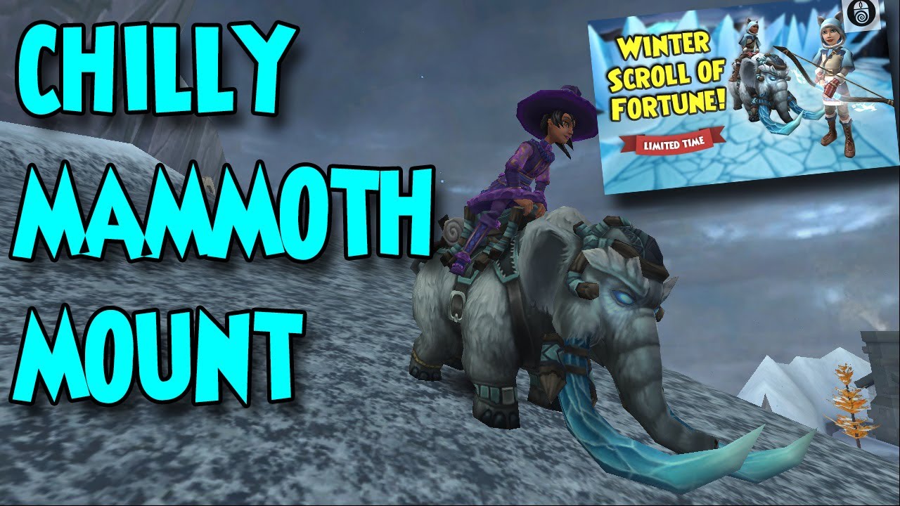 Wizard101: Обзор ездового животного «Холодный мамонт»