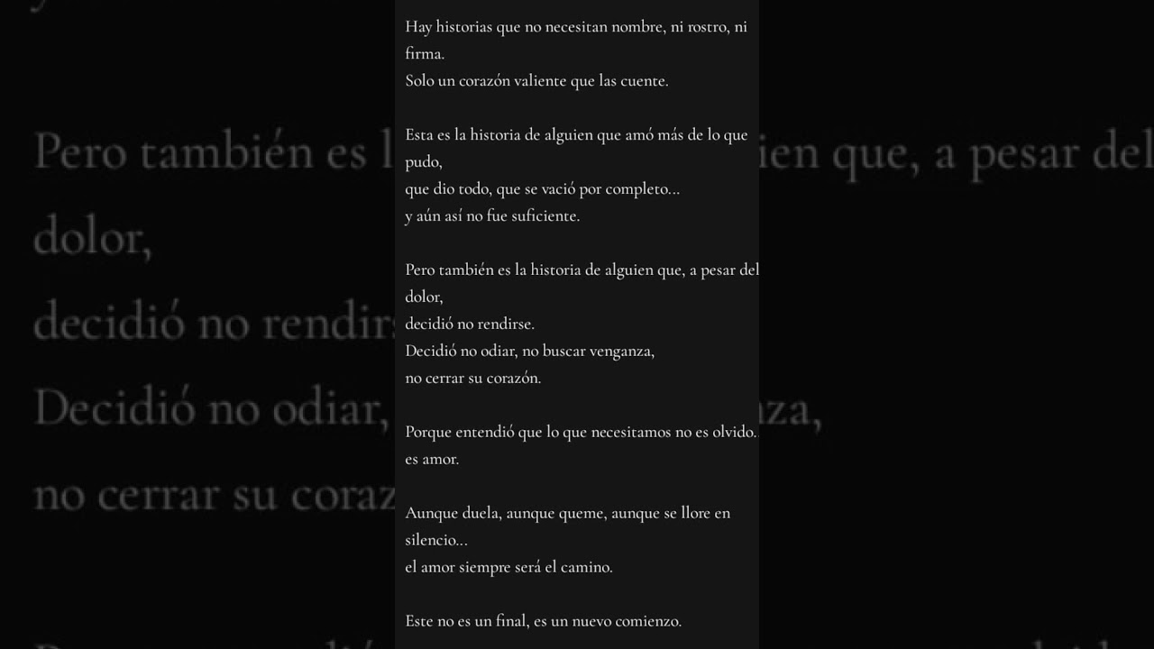 #LoQueNecesitamosEsAmor  #HistoriasReales  #SanarElAlma  #AmorQueDuele  #DolorQueTransforma