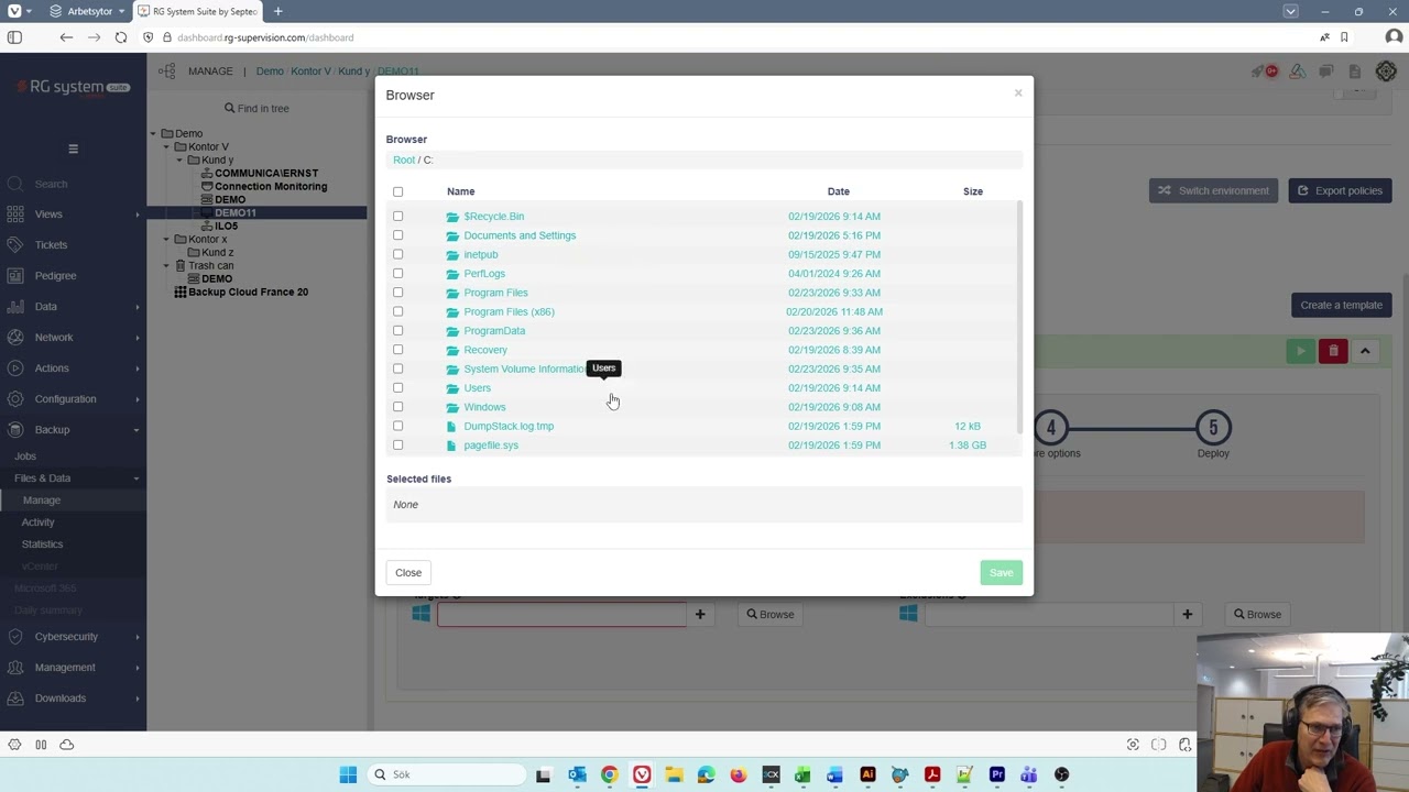 RG System suite. Del 21 - Aktivera Backup på server eller workstation