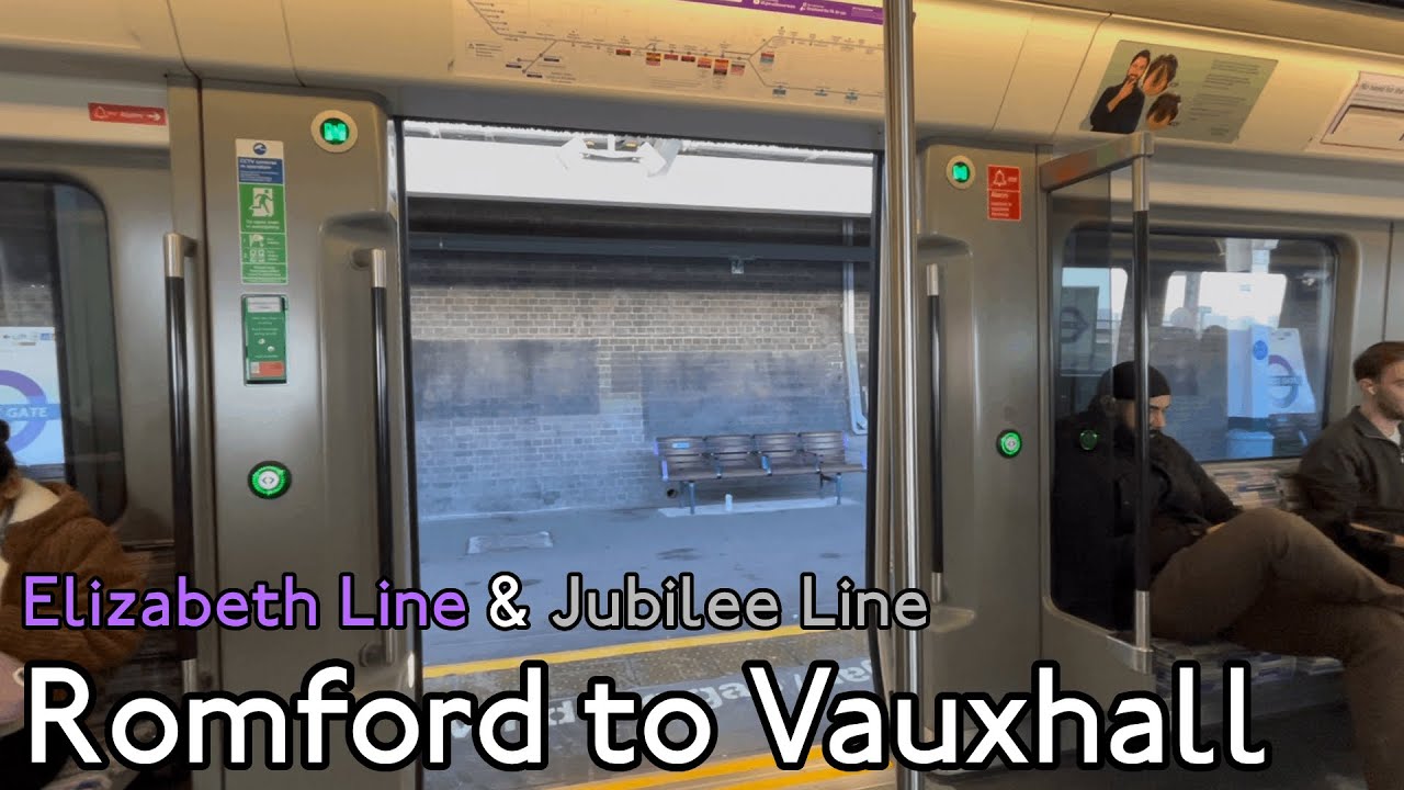 Elizabeth Line/London Underground POV Journey - Romford to Vauxhall (via Bond Street/Oxford Circus)