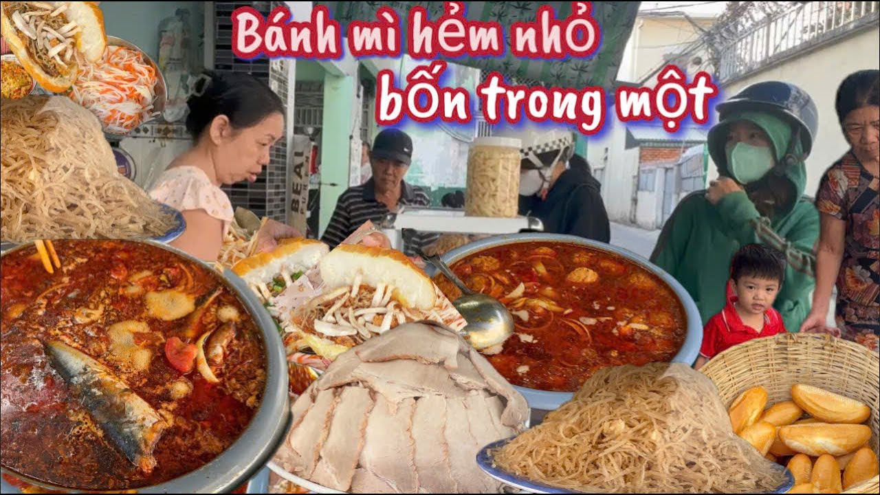 Lần đầu ăn thử ổ bánh mì núp hẻm 