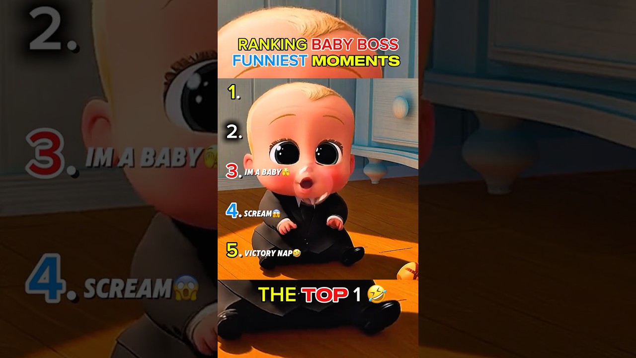 Ranking the Best Moments in The Boss Baby 👶💼 | Funniest Scenes!