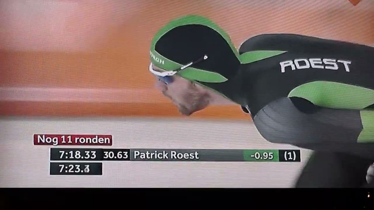 Schaatsen NK Thialf Heerenveen met de mannen de 10000 meter december jaar 2022 Patrick Roest- Workum