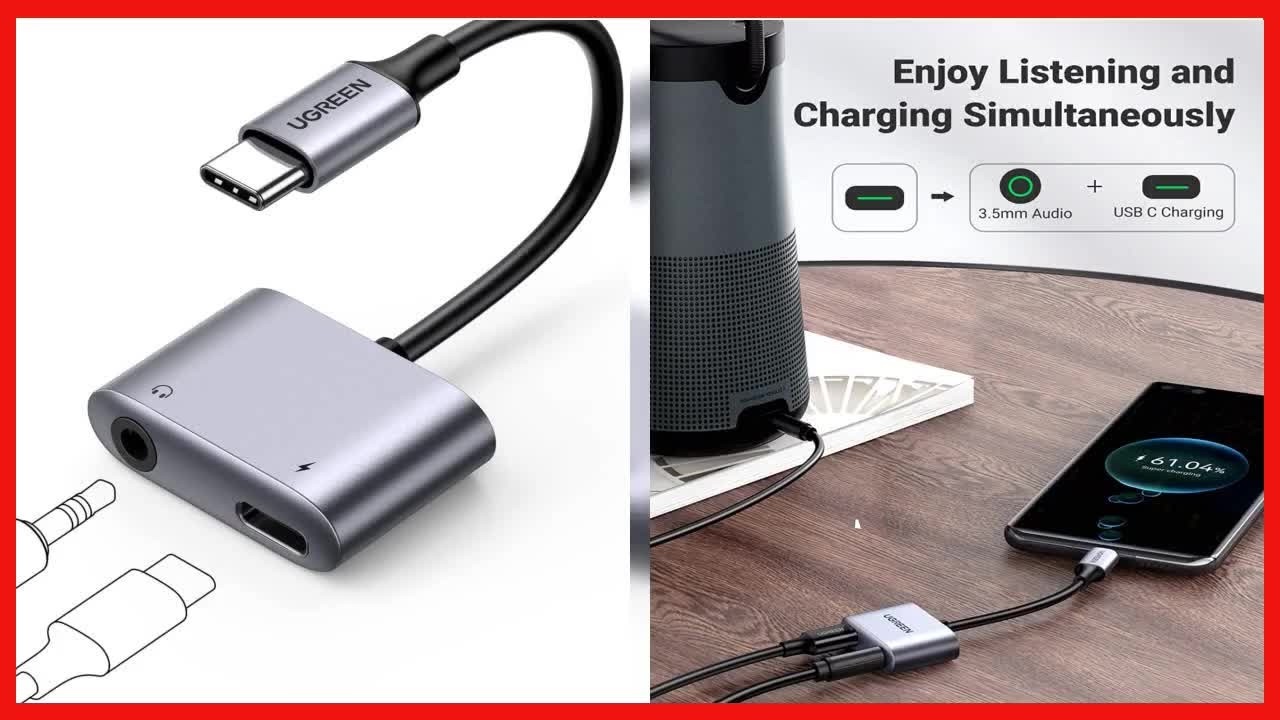 UGREEN USB C to Aux Adapter: Charge and Listen with High-Quality Sound