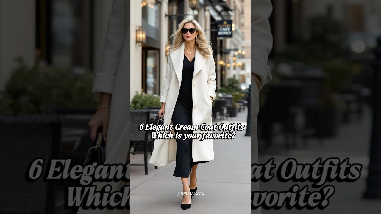 6 Stylish Ways To Wear A Cream Coat | Autumn outfits