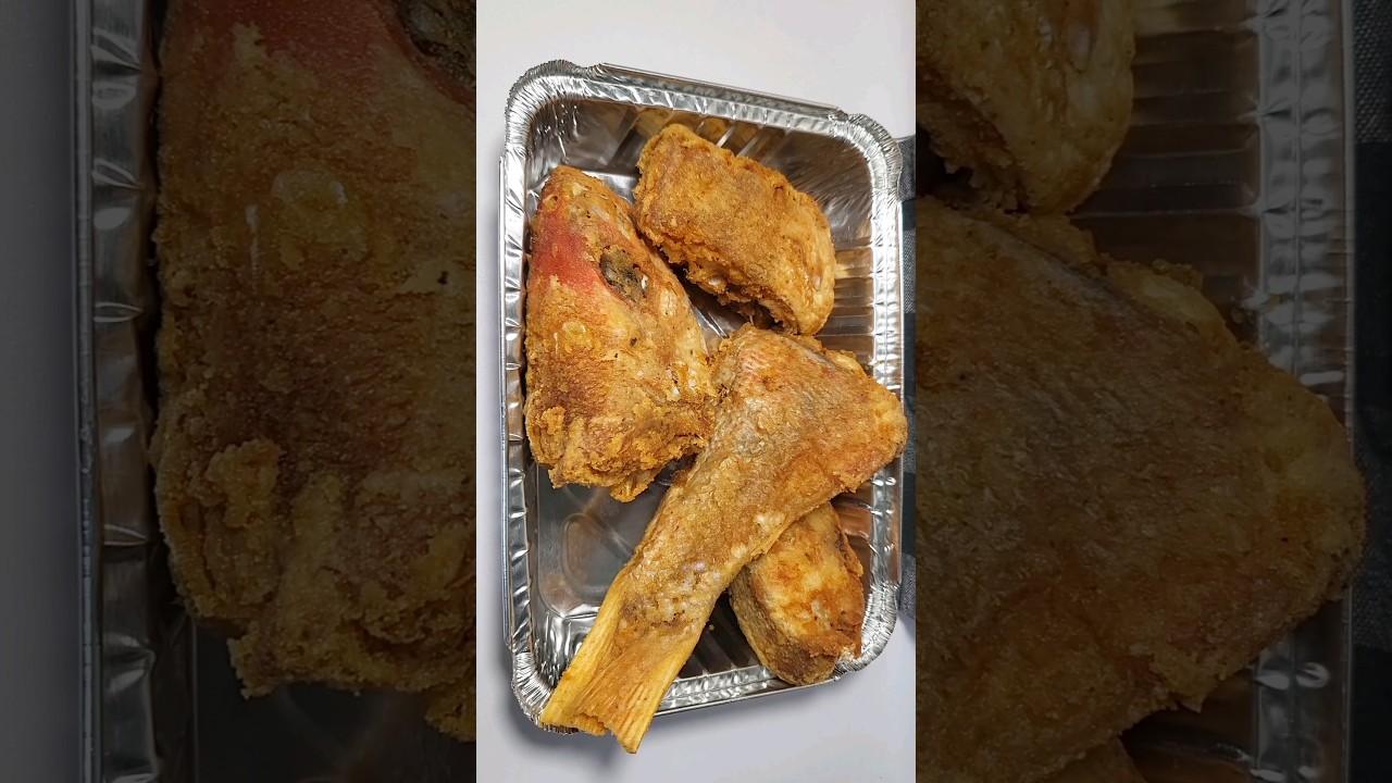 perfect cripsy fried fish for banku,waakye,kenkey and jollof #ghana #shorts #youtubeshorts #yt #food
