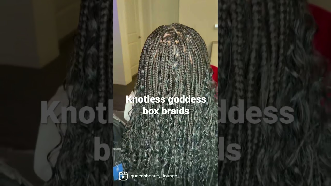 QUICK & EASY KNOTLESS BOX BRAIDS TUTORIAL ON 4C NATURAL HAIR | #KNOTLESSGODDESSBRAIDS