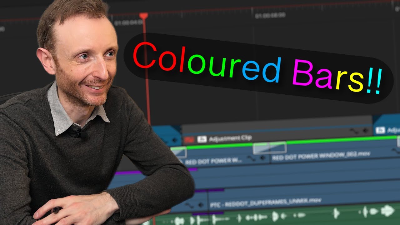 Colourful bars in DaVinci Resolve??