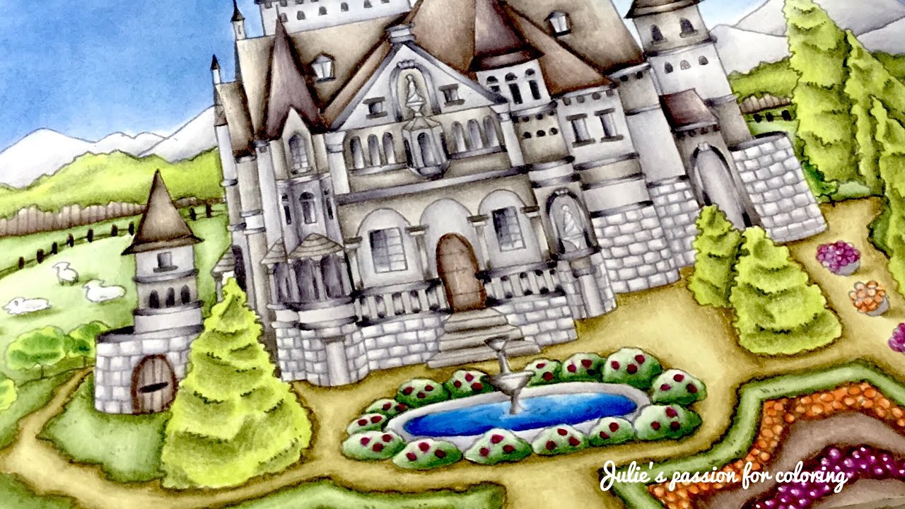 ROMANTIC COUNTRY by Eriy - the first tale - prismacolor pencils - color along PART 2