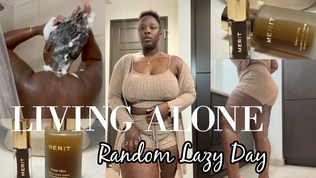 LIVING ALONE IN HOUSTON VLOG: COME SPEND A LAZY DAY WITH ME | SHOWER | MERIT | KOLLIE KOLE
