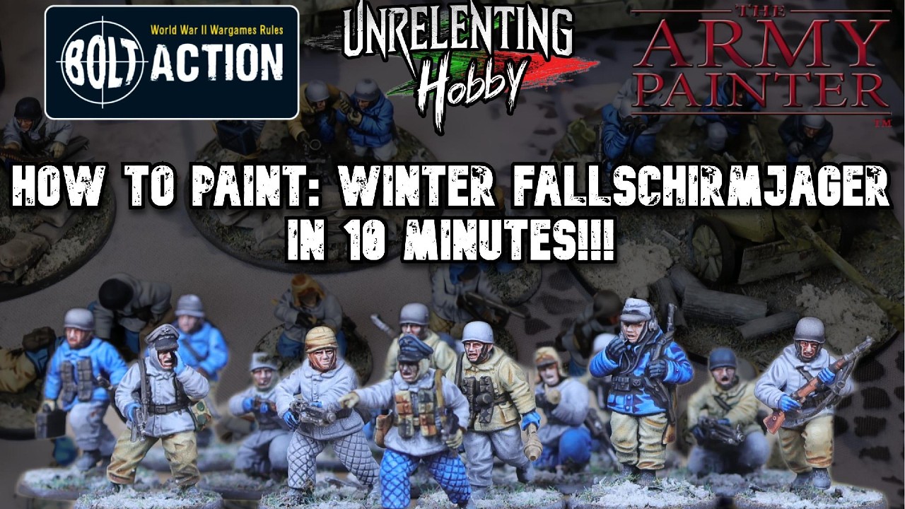 HOW TO PAINT: BOLT ACTION WINTER FALLSCHIRMJAGER IN 10 MINUTES!