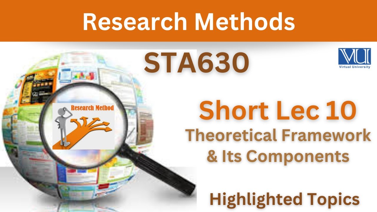 STA630 Short Lecture 10_Theoretical Framework & its Components_Sta630 Lec 10_Midterm_highlighted