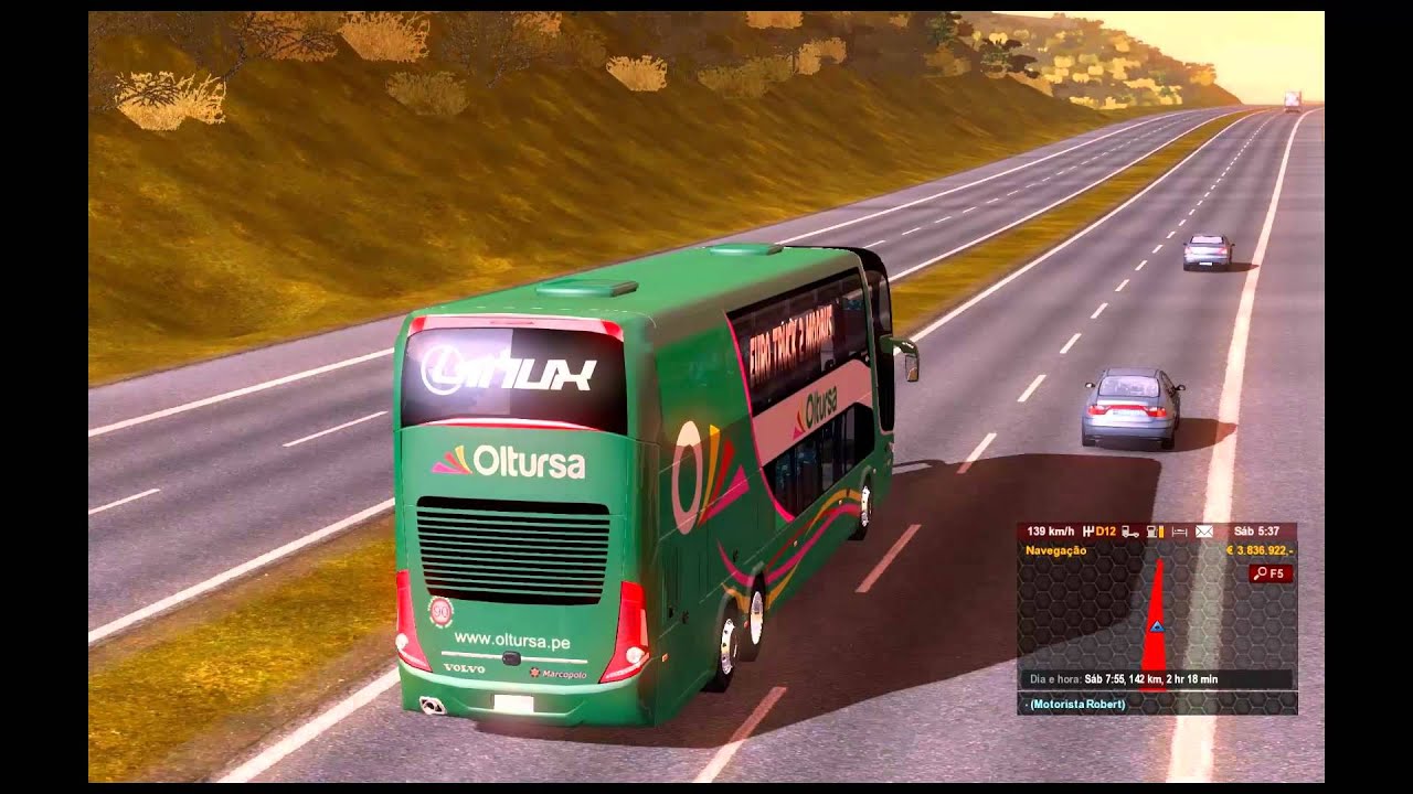 Euro Truck Simulator 2 - TSM 4.0 With Bus Volvo B12R 1080p