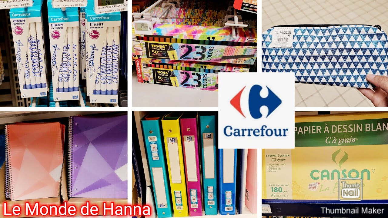 CARREFOUR FRANCE 13-08 FOURNITURES SCOLAIRES