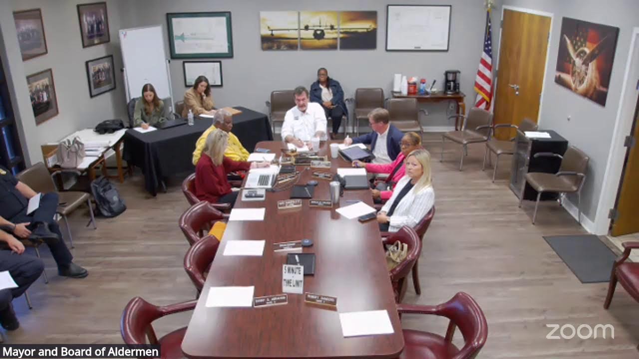 October 21, 2025 - Regular Meeting of the Mayor and Board of Aldermen