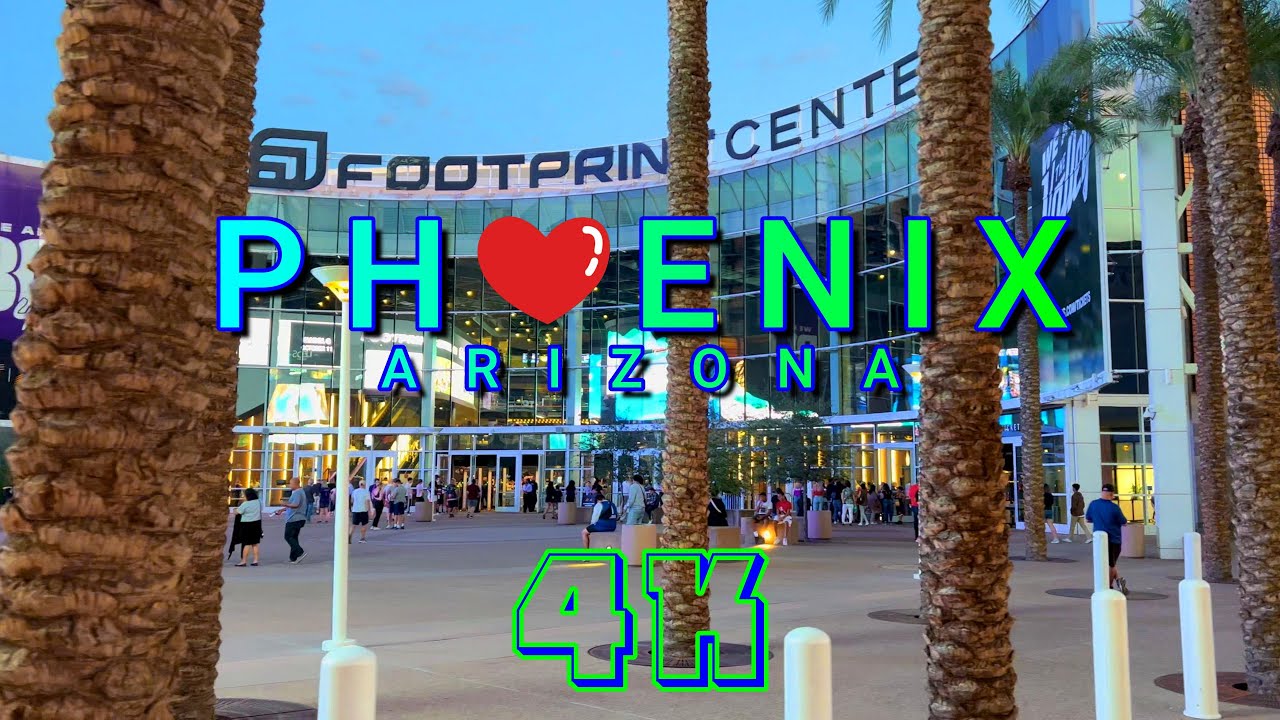Phoenix Walk Around Footprint Center, Arizona USA 4K-UHD