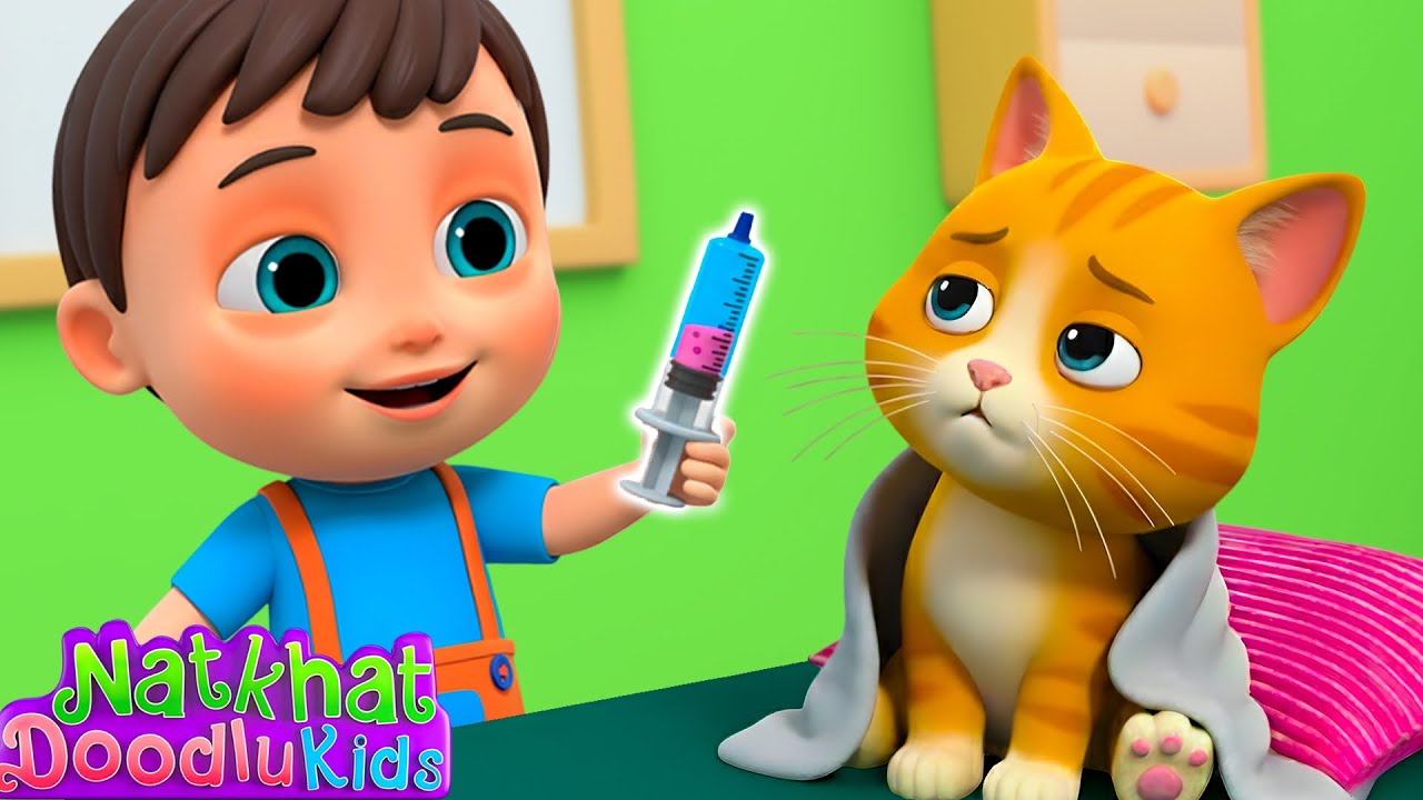 Billi Ko Bukhar hai | Chunnu Munnu | Chuhe Ko Bukhar Hai | Hindi Nursery Rhymes Kids Songs | Balgeet